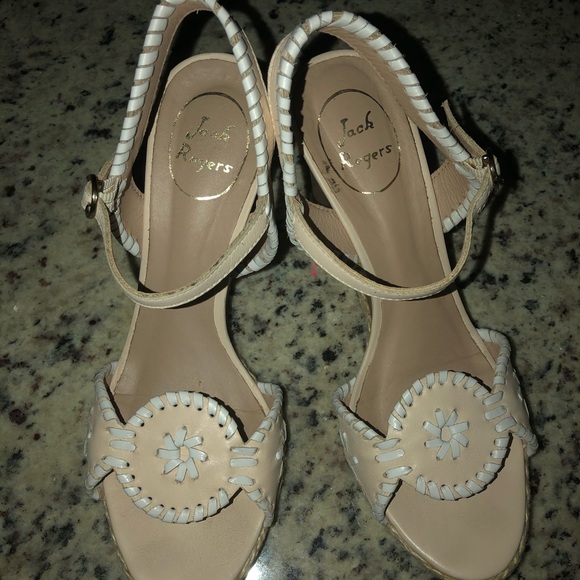 Jack Rogers Shoes - Jack Rogers Clare Wedge Sandals Heel Leather